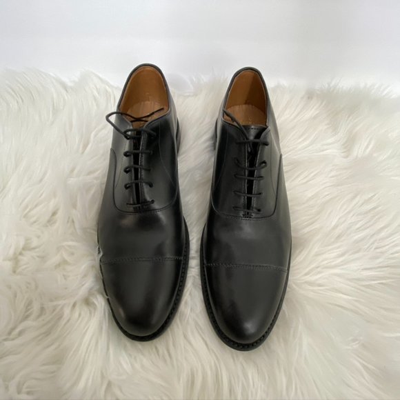 J CREW Black Oar Stripe Cap Toe Italian Leather main image 8